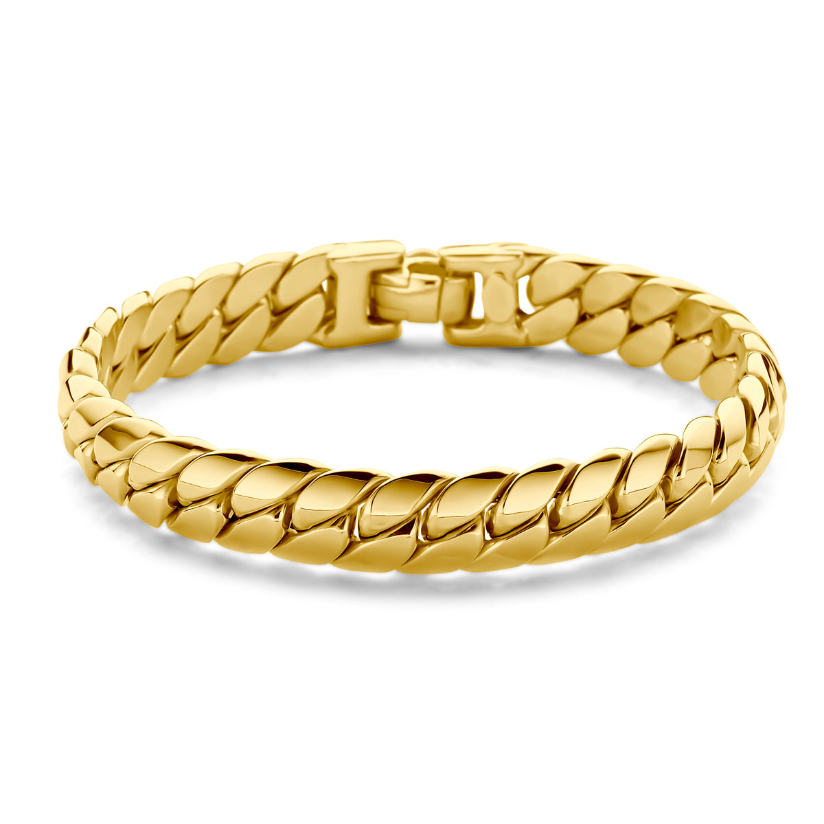 14K Geelgoud Armband Gourmette 10 Mm 19,5 Cm 4031272 - PansiteNederland.nl