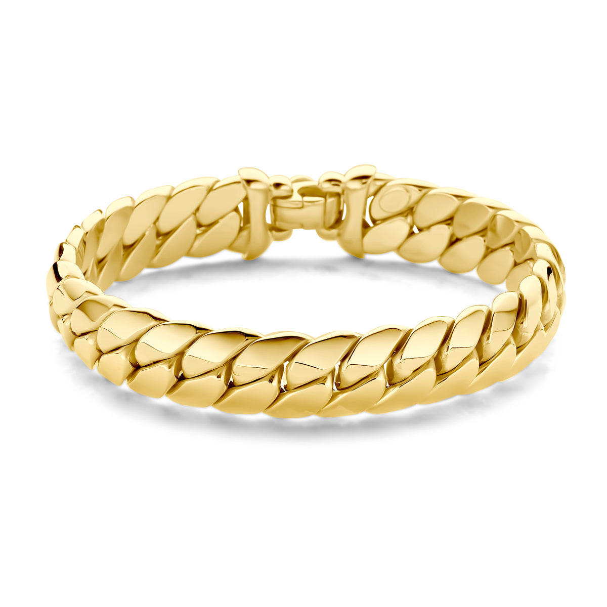 14K Geelgoud Armband Gourmette 12 Mm 20 Cm 4031274 - PansiteNederland.nl