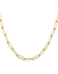 14K geelgoud collier paperclip 7 mm 45 cm 4031307