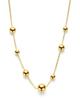 14K geelgoud collier bolletjes 45 cm 4031342 - PansiteNederland.nl