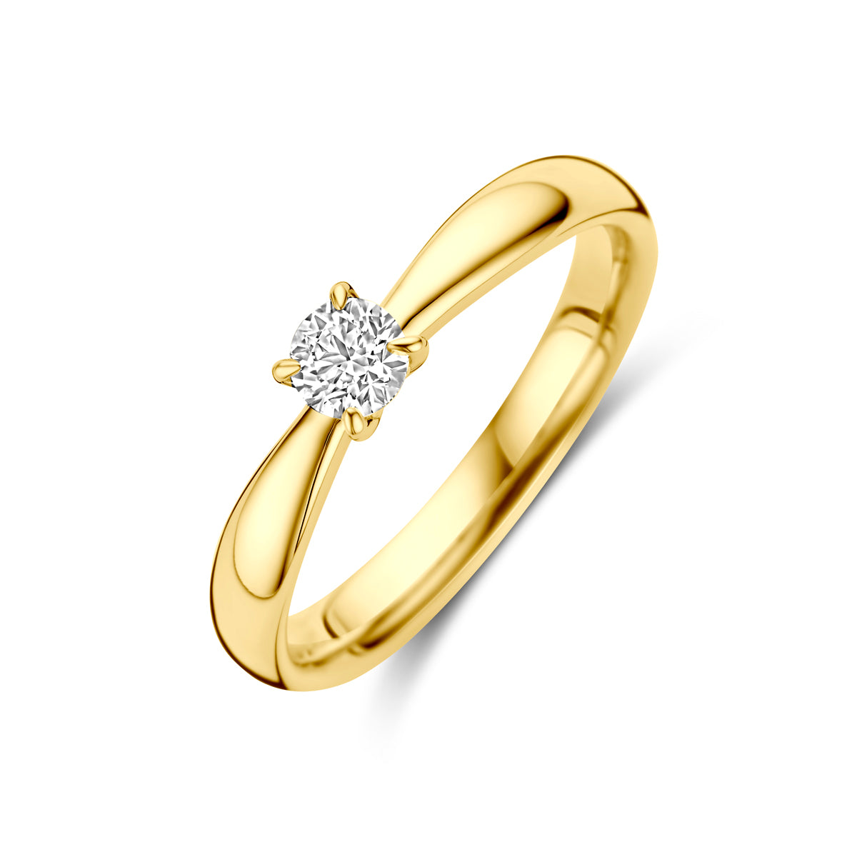 14K Geelgoud Aanzoeksring Diamant 0.25Ct H Si 4031394 - PansiteNederland.nl