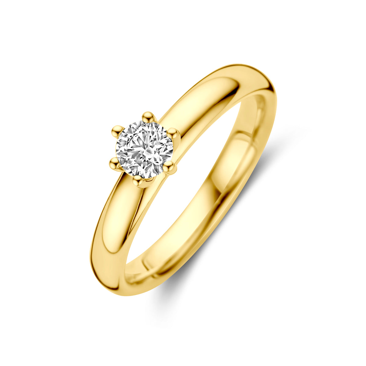 14K Geelgoud Aanzoeksring Diamant 0.33Ct H Si 4031406 - PansiteNederland.nl