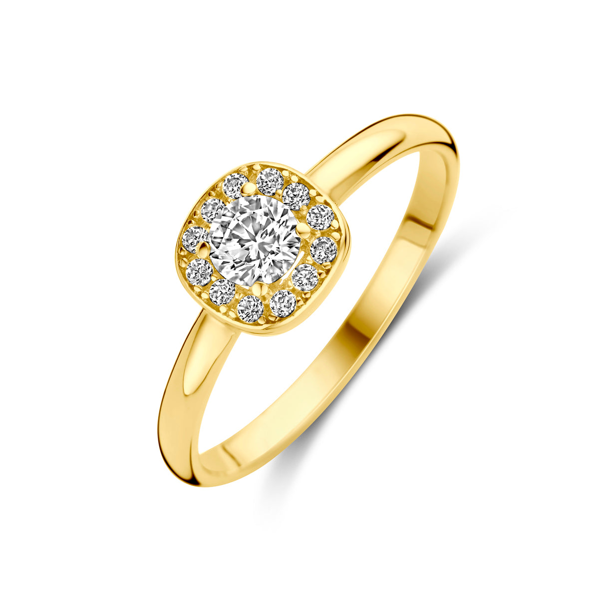 14K Geelgoud Ring Met Zirkonia 4031481 - PansiteNederland.nl