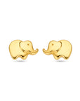 14K Geelgoud Oorknoppen Olifant 5 Mm 4031844 - PansiteNederland.nl
