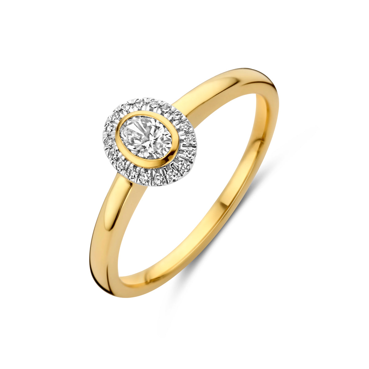 14K Geelgoud Ring Diamant 0.25Ct H Si 4031855 - PansiteNederland.nl