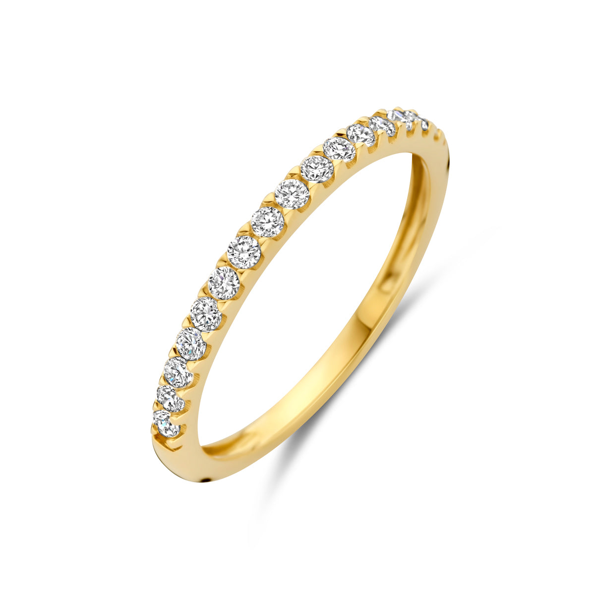 14K Geelgoud Ring Lab Grown Diamant 0.255Ct H Si 4031950 - PansiteNederland.nl