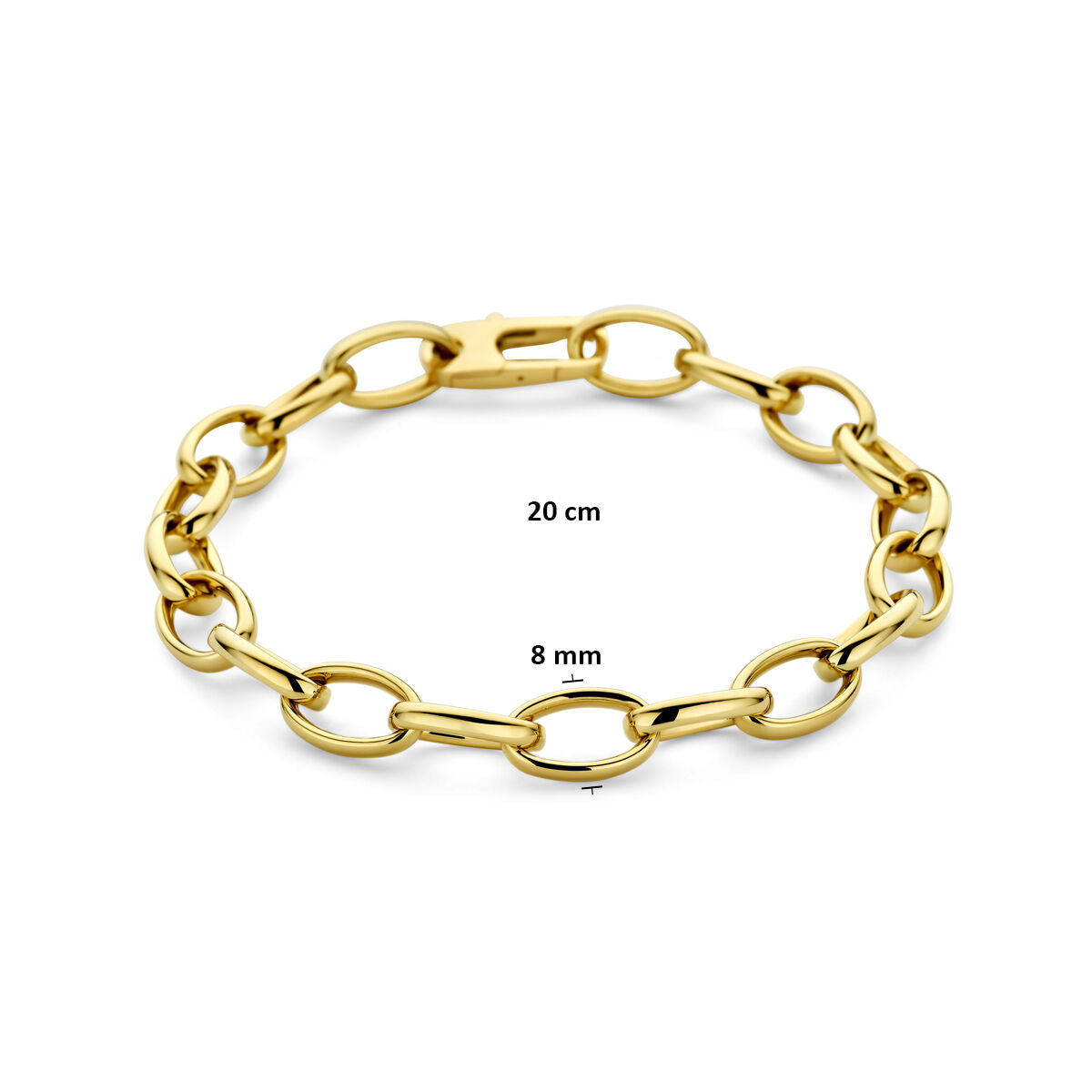 Fantasy Collection Armband anker 8 mm 20 cm 14K geelgoud