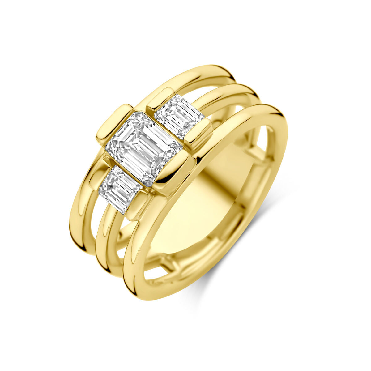 Fantasy Collection Ring lab grown diamant 1.50ct h si 14K geelgoud