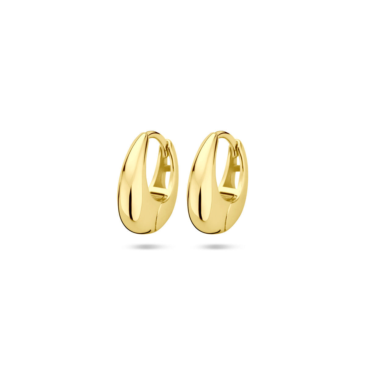 Zilveren vergulde geel klapoorringen 13,5 mm 1 micron - 2104007