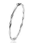 ZINZI zilveren bangle armband met gedraaide buis 4mm ZIA2756