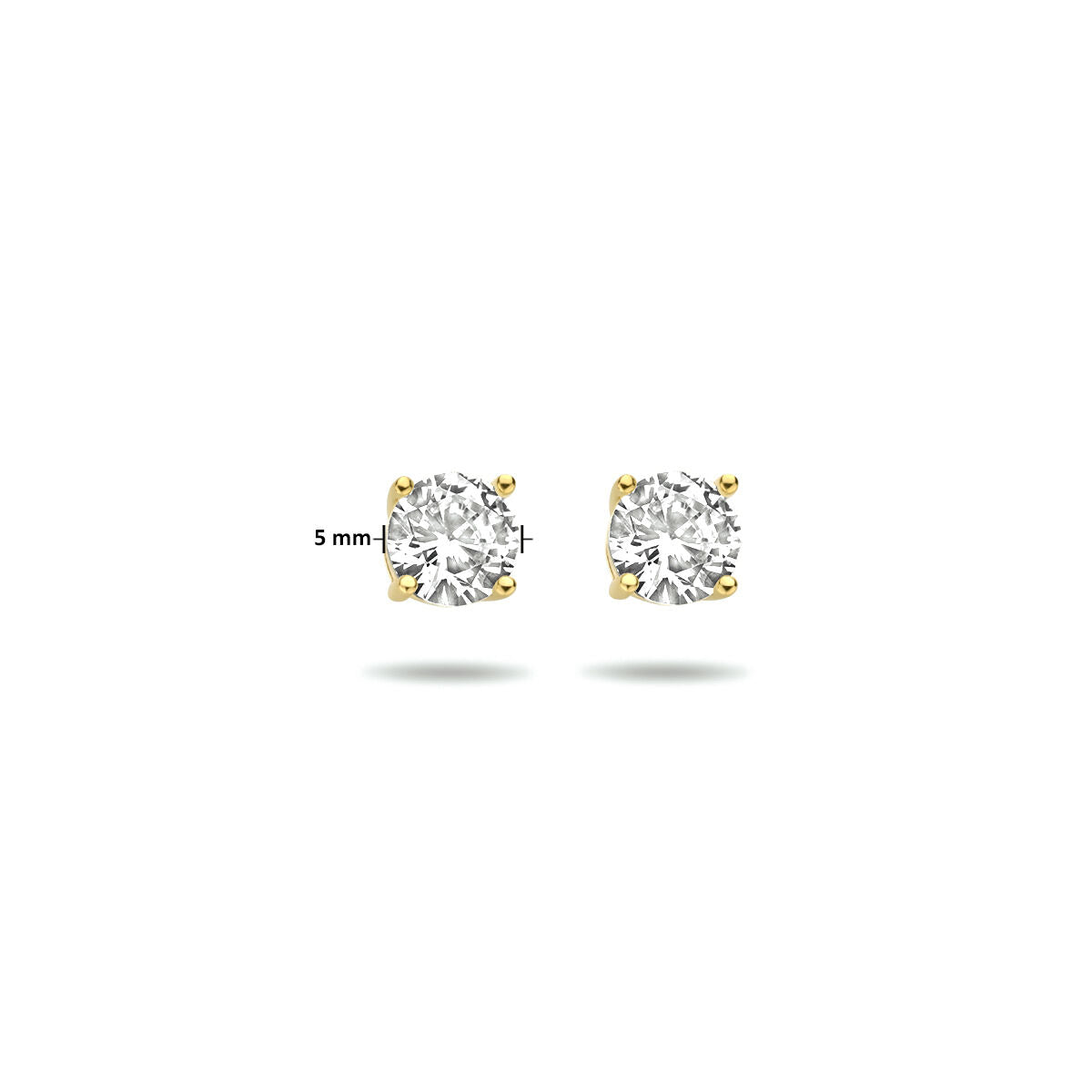 14K Geelgoud Oorknoppen Zirkonia 4010145
