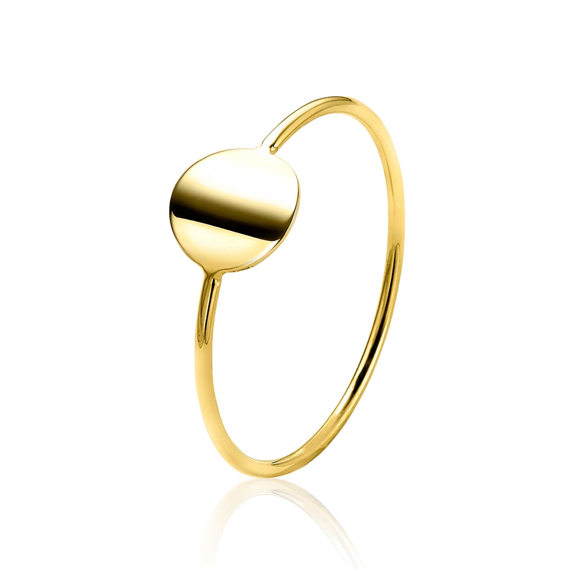 ZINZI Gold 14 karaat gouden ring glad rond ZGR215 - PansiteNederland.nl