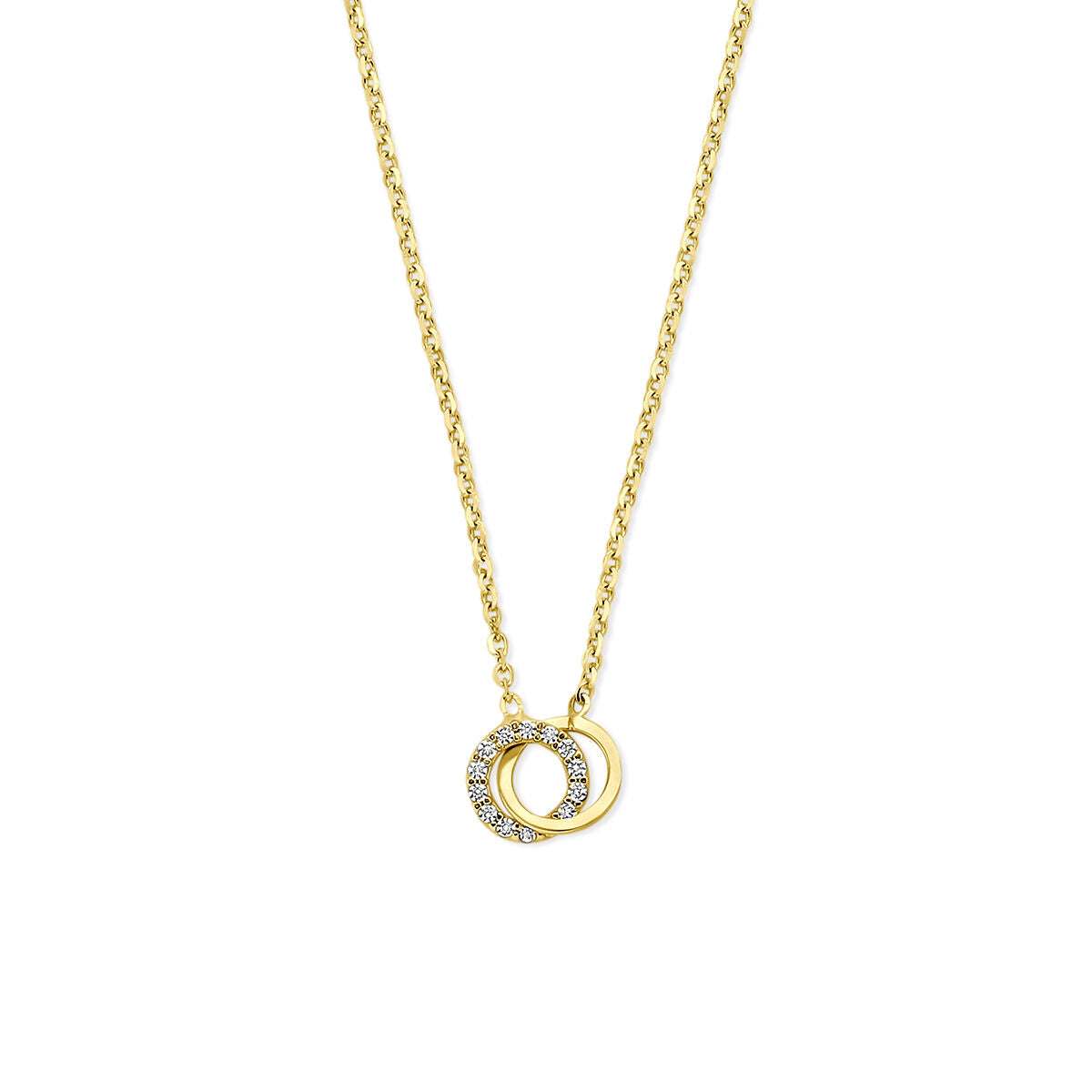 Fantasy Collection Collier zirkonia 40 - 42 - 44 cm 14K geelgoud