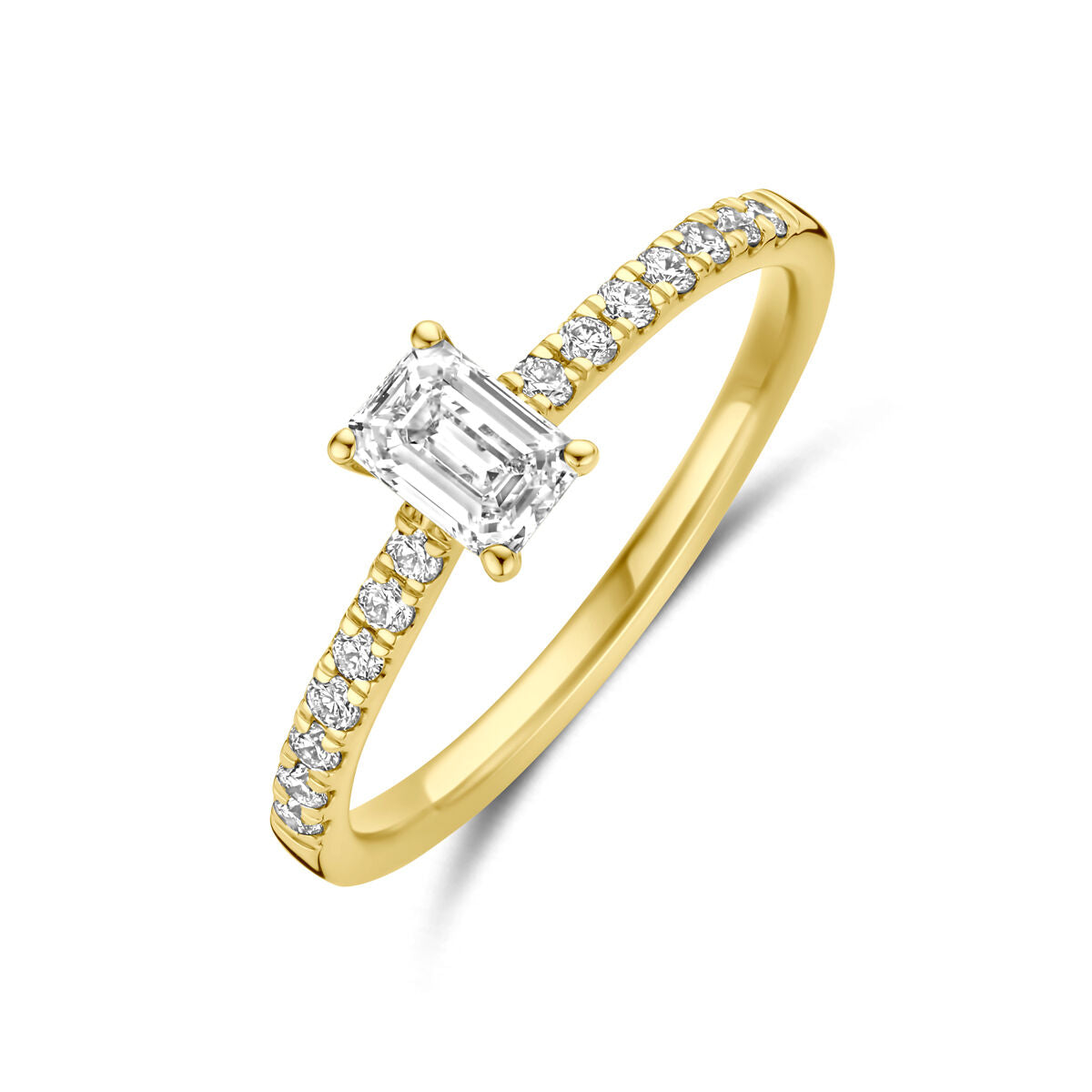 Fantasy Collection Ring lab grown diamant 0.58ct g vs 14K geelgoud