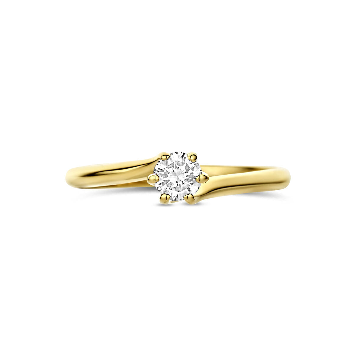 Fantasy Collection Ring lab grown diamant 0.25ct g vs 14K geelgoud