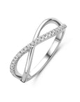 Zilveren Gerhodineerde Ring Zirkonia 1341283