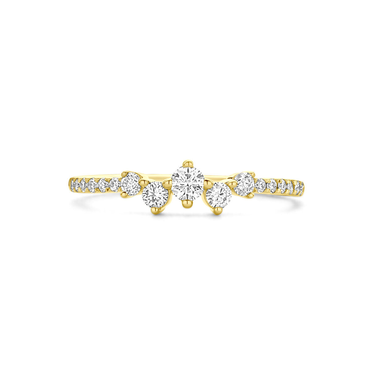 Fantasy Collection Ring lab grown diamant 0.33ct h si 14K geelgoud