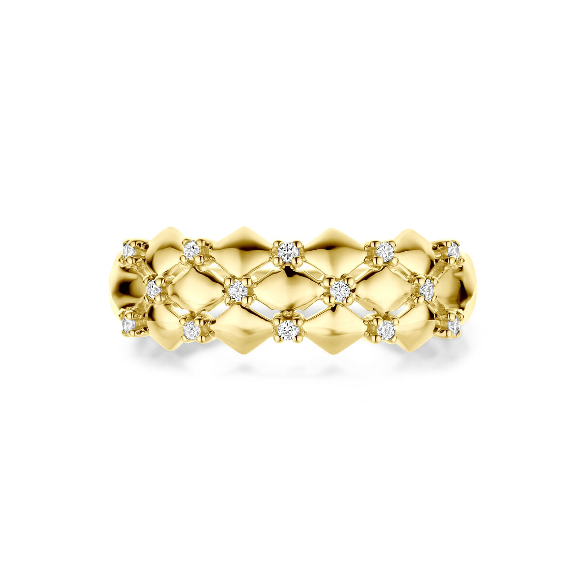 Fantasy Collection Ring diamant 0.08ct h si 14K geelgoud