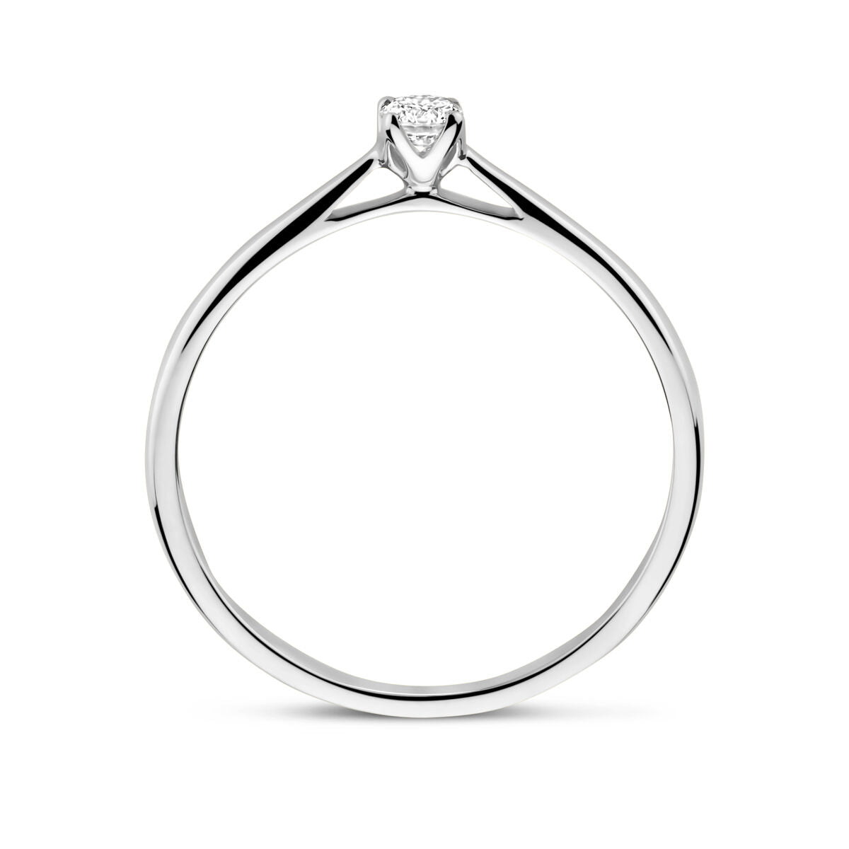 Fantasy Collection Ring lab grown diamant 0.10ct h si 14K witgoud