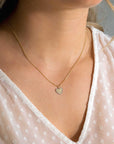 Zinzi Gold 14 krt gouden hanger met glanzend hartje van 10mm en met chique witgouden parelrand ZGH364-10 (zonder collier) - PansiteNederland.nl
