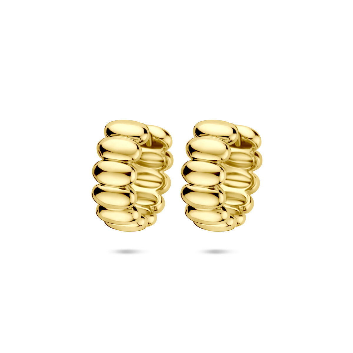 Zilveren vergulde geel klapoorringen 15,5 mm 1 micron - 2104045