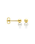 14K geelgouden oorknoppen parel 6,5 mm - 4034086