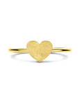 14K Geelgouden Ring Hartje Poli/Mat 4034330