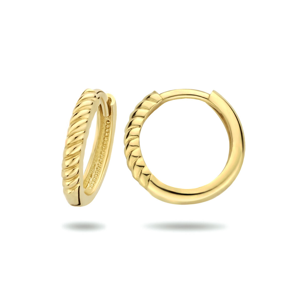 9K Geelgouden 9k klapoorringen 13 mm - 8000184