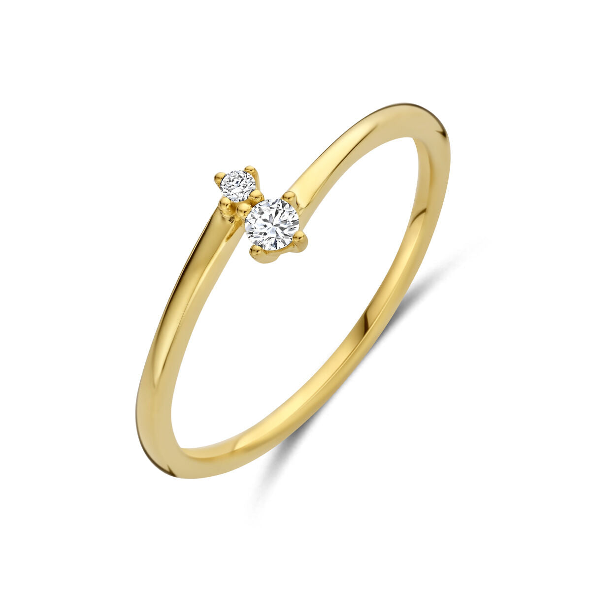 Fantasy Collection Ring diamant 0.06ct h si 14K geelgoud