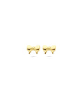 14K geelgouden oorknoppen strik 4 mm - 4034110