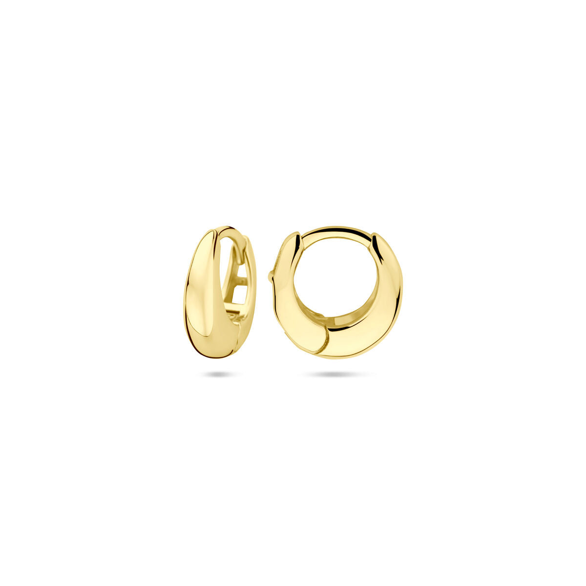 Zilveren vergulde geel klapoorringen 11,5 mm 1 micron - 2104006