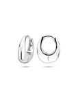 Zilveren gerhodineerde klapoorringen 13,5 mm - 1340807