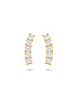 14K geelgouden oorknoppen zirkonia 12 mm - 4034118