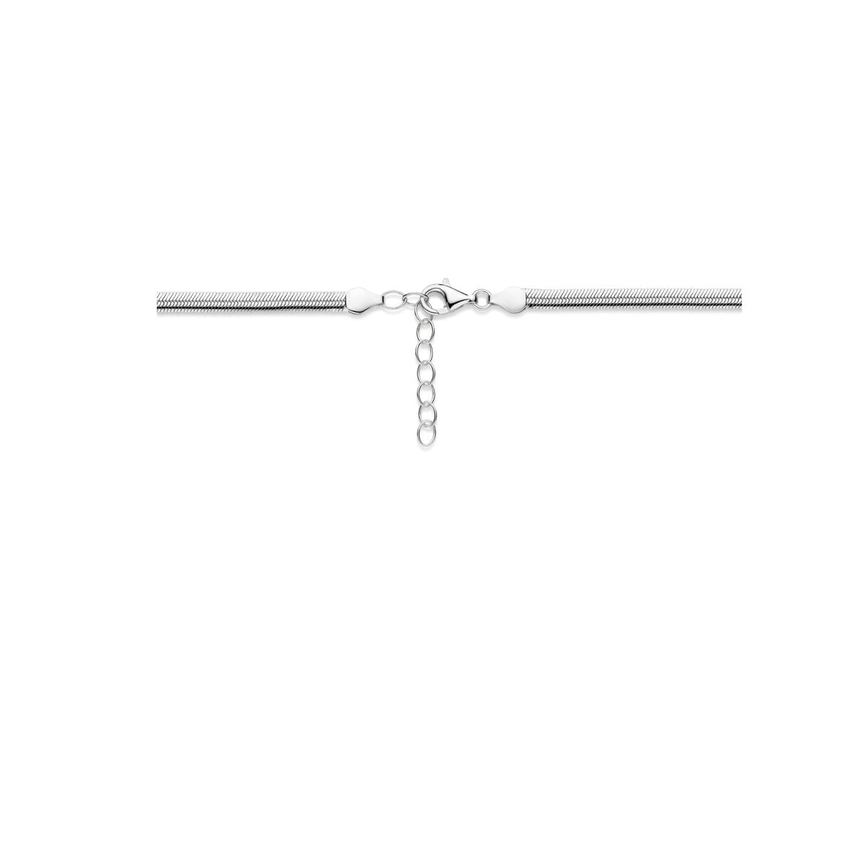 Fantasy Collection Collier gourmette 4,6 mm 40 + 4 cm zilver