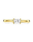 14K Geelgouden Ring Zirkonia 4034043