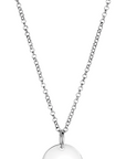 Zinzi zilveren hanger glad rond plaatje voor gravure ZIH2345-15 (zonder collier) - PansiteNederland.nl