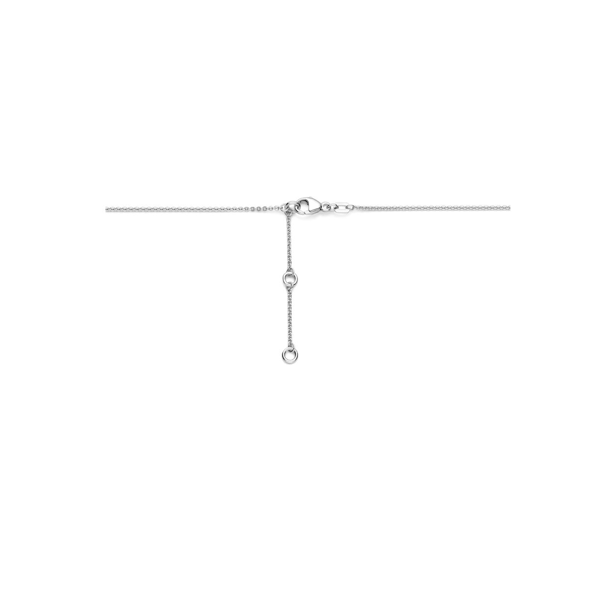 Fantasy Collection Collier hartje 41 - 43 - 45 cm zilver