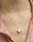 14K Geelgouden Medaillon hart - 4005797