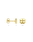 14K geelgouden oorknoppen klavertje 5,5 mm - 4034231