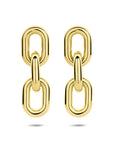 Edelstalen oorhangers schakel ion plating 65 mm - 6506151