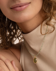 Sparkling Jewels ketting | 2mm Lime Jade Gold - 42cm +2cm NLK04G-G64 - PansiteNederland.nl