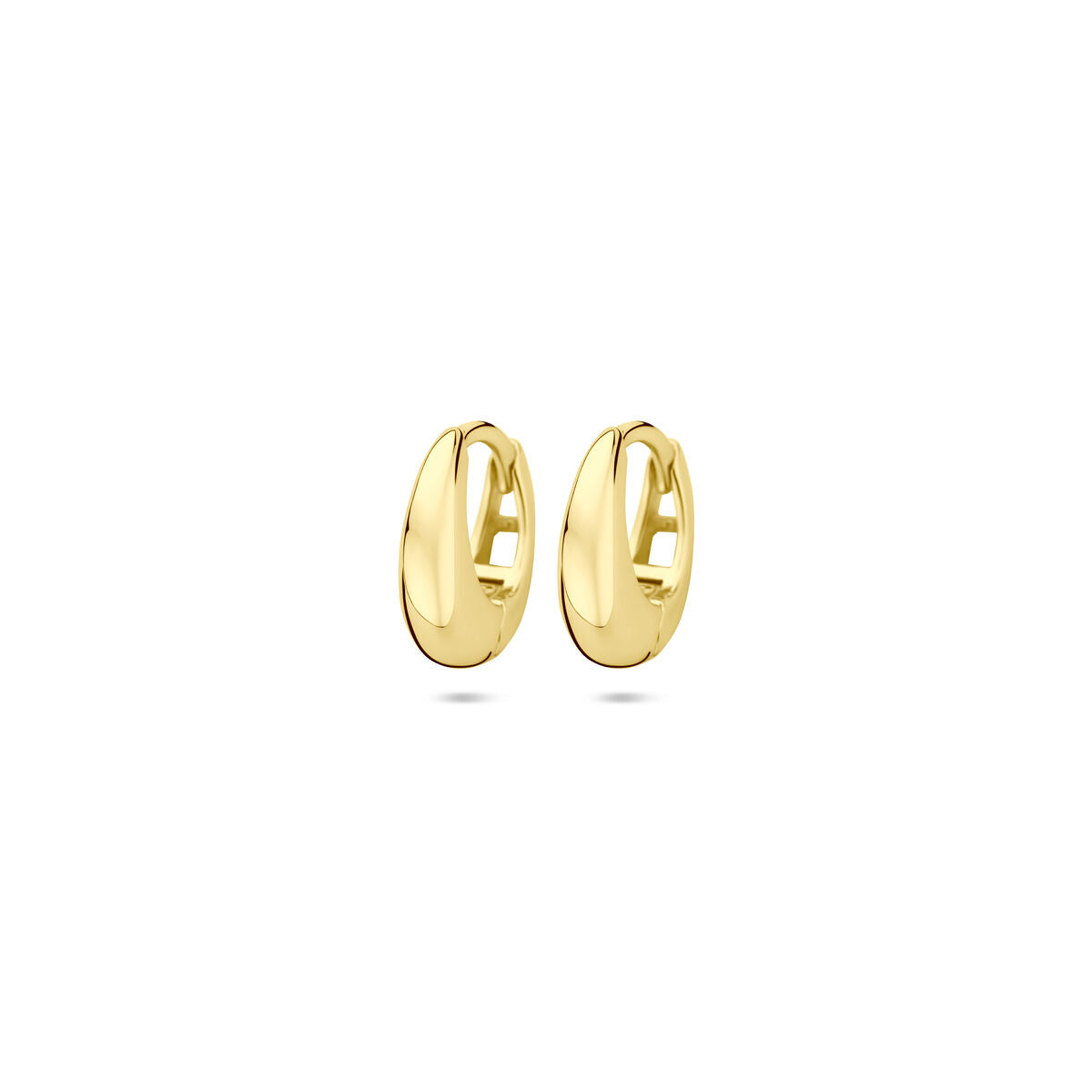 Zilveren vergulde geel klapoorringen 11,5 mm 1 micron - 2104006