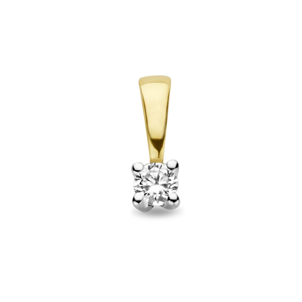 14K Bicolor Gouden Hanger | Hanger Diamant h si | 4208894 - PansiteNederland.nl