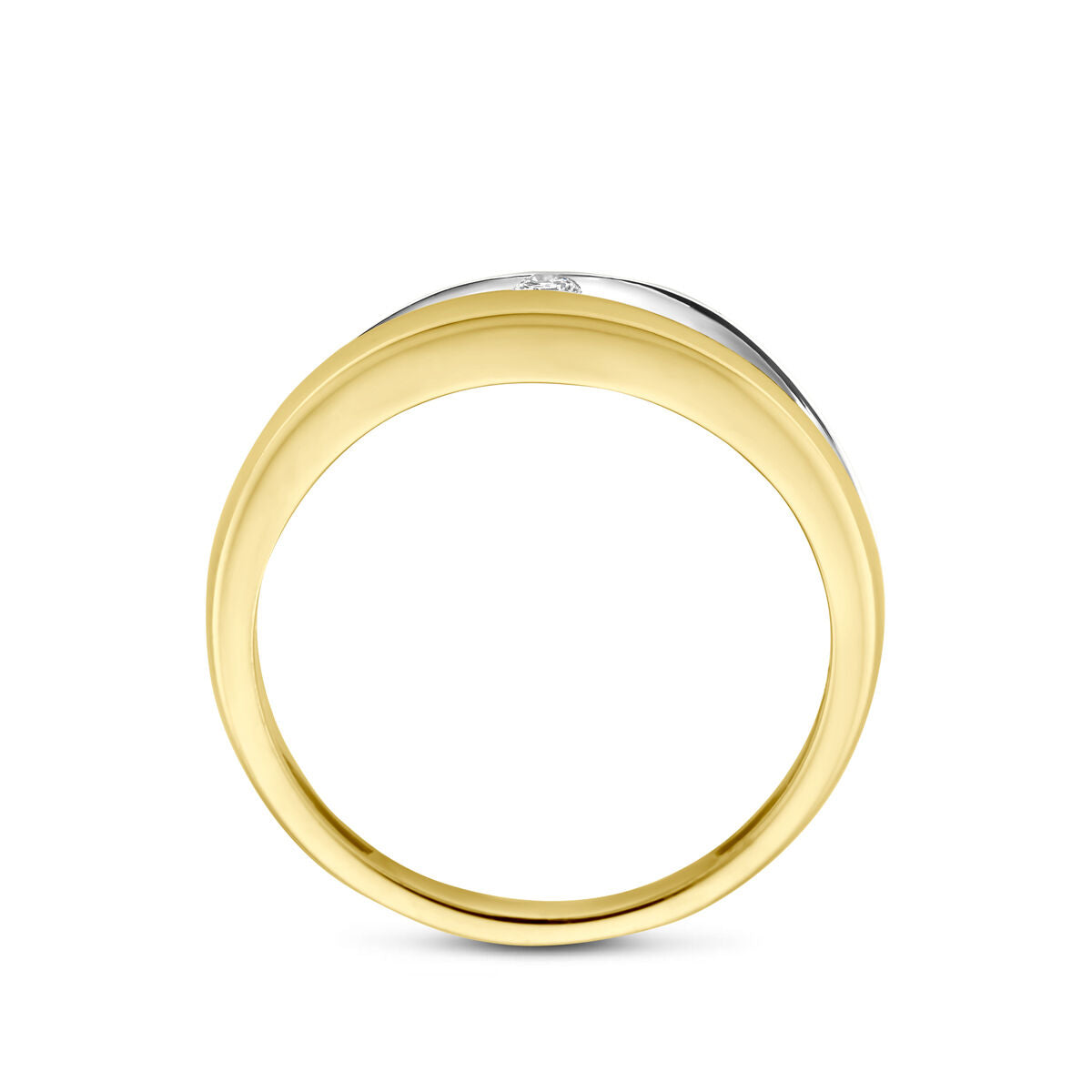 Fantasy Collection Ring lab grown diamant 0.04ct f vs 14K bicolor goud