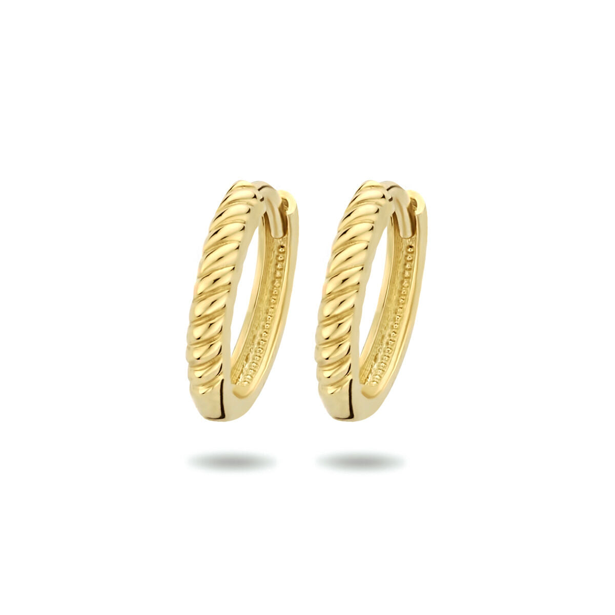 9K Geelgouden 9k klapoorringen 13 mm - 8000184