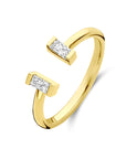 14K Geelgouden Ring Zirkonia 4034033