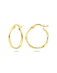 14K geelgouden oorringen 20 mm - 4033505
