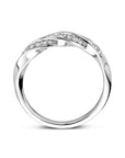 Zilveren Gerhodineerde Ring Zirkonia 1340895