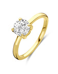 14K Geelgouden Ring Zirkonia 4034065