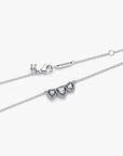 Pandora Halo Hart Trilogy Halsketting 394412C01 – Zilver met Zirkonia